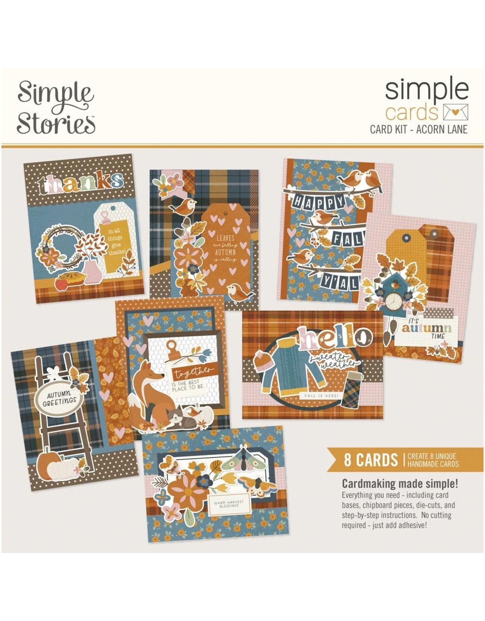 SIMPLE STORIES SIMPLE STORIES SIMPLE CARDS ACORN LANE CARD KIT