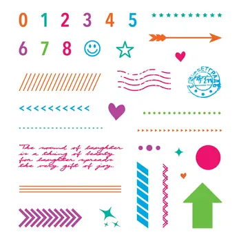 LDRS CREATIVE LDRS CREATIVE TRACKS AND TREADS 4x4 CLEAR STAMP SET