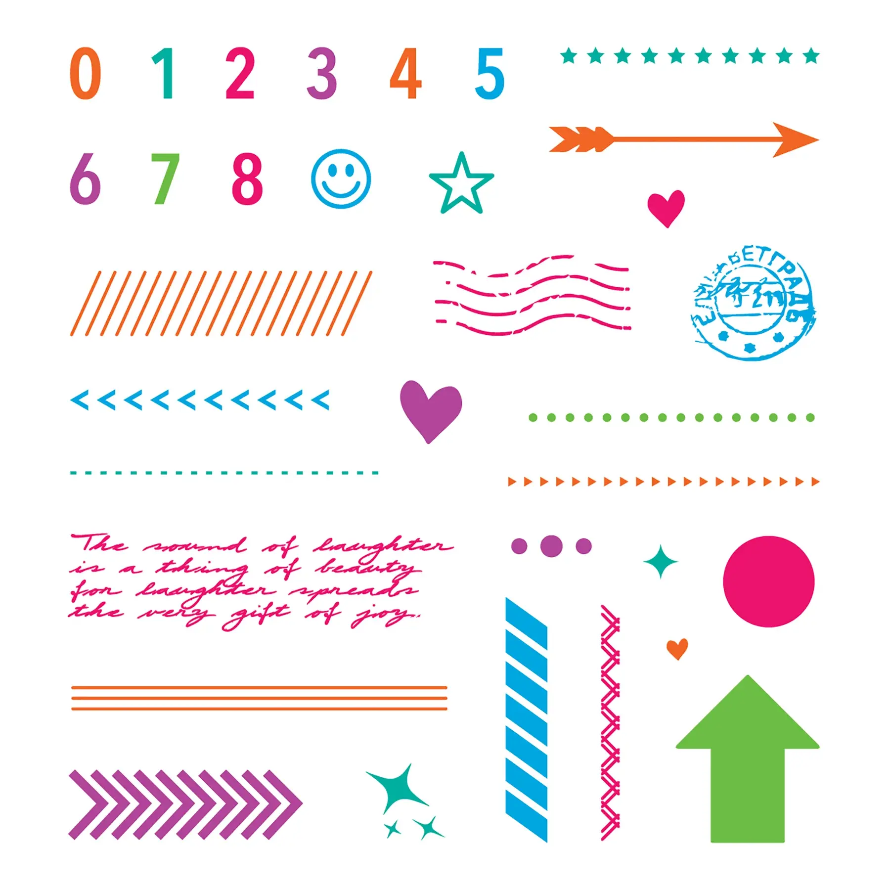 LDRS CREATIVE LDRS CREATIVE TRACKS AND TREADS 4x4 CLEAR STAMP SET