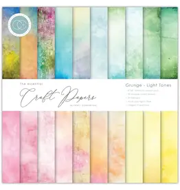 CRAFT CONSORTIUM CRAFT CONSORTIUM GRUNGE - LIGHT TONES PAPER PAD 8x8 30 SHEETS