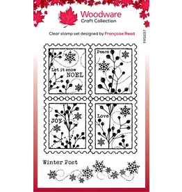 WOODWARE CRAFT COLLECTION WOODWARE CRAFT COLLECTION FRANCOISE READ WINTER POSTAGE CLEAR STAMP SET