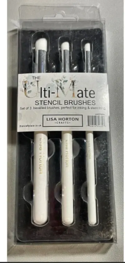 LISA HORTON CRAFTS LISA HORTON CRAFTS THE ULTI-MATE STENCIL BRUSHES 3/PK