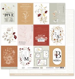 FLORILEGES DESIGNS FLORILÈGES DESIGN COLLECTION HERBARIUM PAPIER IMPRIMÉ HERBARIUM 1 12x12 CARDSTOCK