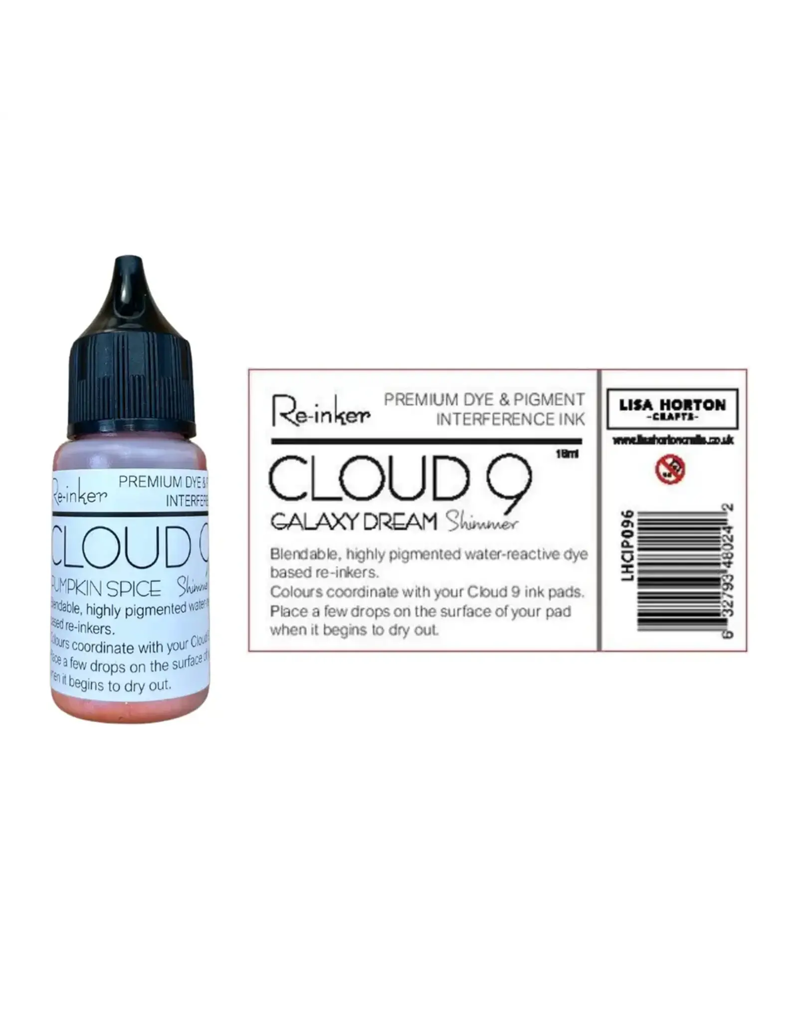 LISA HORTON CRAFTS LISA HORTON CRAFTS CLOUD 9 INTERFERENCE DYE/PIGMENT INK RE-INKER - SWEET TREAT SHIMMER