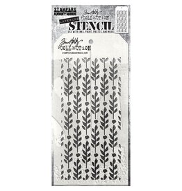 STAMPERS ANONYMOUS STAMPERS ANONYMOUS TIM HOLTZ BERRY LEAVES LAYERING STENCIL