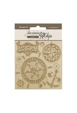 STAMPERIA STAMPERIA SONGS OF THE SEA RUDDER 5.5x5.5 LARGE DECORATIVE CHIPS