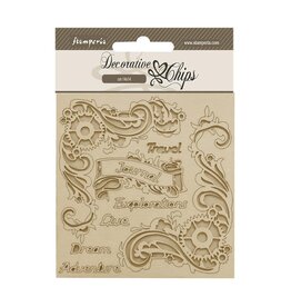 STAMPERIA STAMPERIA SONGS OF THE SEA JOURNAL 5.5x5.5 LARGE DECORATIVE CHIPS