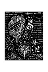 STAMPERIA STAMPERIA SONGS OF THE SEA SAILING SHIP 20x25cm STENCIL