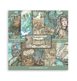 STAMPERIA STAMPERIA SONGS OF THE SEA 8x8 PAPER PACK 10 SHEETS