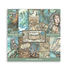 STAMPERIA STAMPERIA SONGS OF THE SEA 12X12 COLLECTION PACK 10 SHEETS