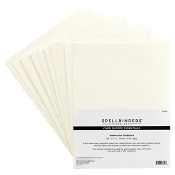 SPELLBINDERS SPELLBINDERS CARDSHOP ESSENTIALS WATERCOLOR CARDSTOCK 8.5x11 25/PK