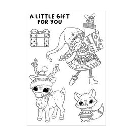 HUNKYDORY CRAFTS LTD. HUNKYDORY FOR THE LOVE OF STAMPS A LITTLE GIFT CLEAR STAMP SET