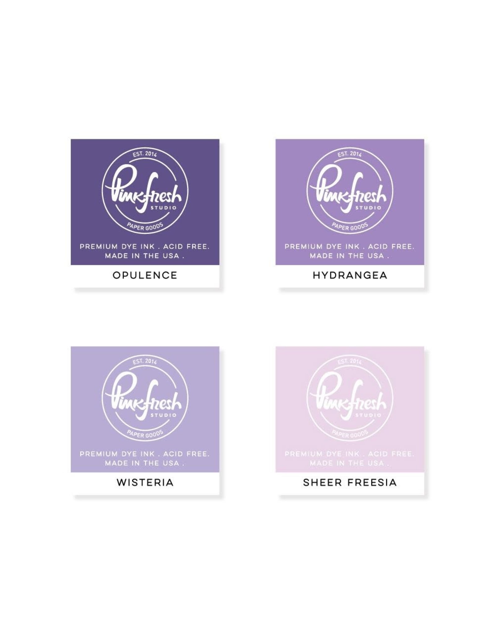 PINKFRESH PINKFRESH STUDIO NAPA VALLEY PREMIUM DYE CUBE INK PADS 4/PK