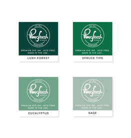 PINKFRESH PINKFRESH STUDIO GREEN GABLES PREMIUM DYE CUBE INK PADS 4/PK