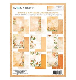 49 AND MARKET 49 AND MARKET COLOR SWATCH PEACH 6x8 MINI COLLECTION PACK 18 SHEETS