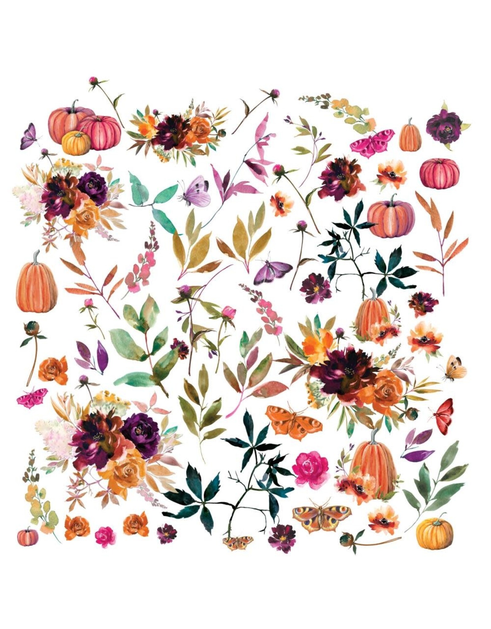 49 AND MARKET 49 AND MARKET ARTOPTIONS SPICE WILDFLOWER 6x12 LASER CUT ELEMENTS  68/PK