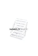 SIMPLY GRAPHIC SIMPLY GRAPHIC PLANCHE RESTER POSITIF CLEAR STAMP SET
