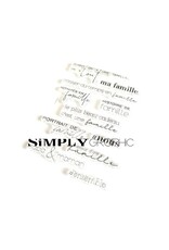 SIMPLY GRAPHIC SIMPLY GRAPHIC PLANCHE HISTOIRE DE FAMILLE CLEAR STAMP SET