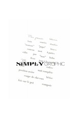 SIMPLY GRAPHIC SIMPLY GRAPHIC PLANCHE MES PREMIÈRES FOIS CLEAR STAMP SET