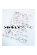 SIMPLY GRAPHIC SIMPLY GRAPHIC PLANCHE MAMAN CLEAR STAMP SET