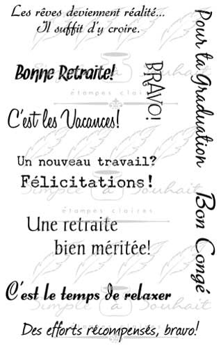 SIMPLE À SOUHAITS SIMPLE A SOUHAIT ÉTAPES DE VIE CLEAR STAMP SET