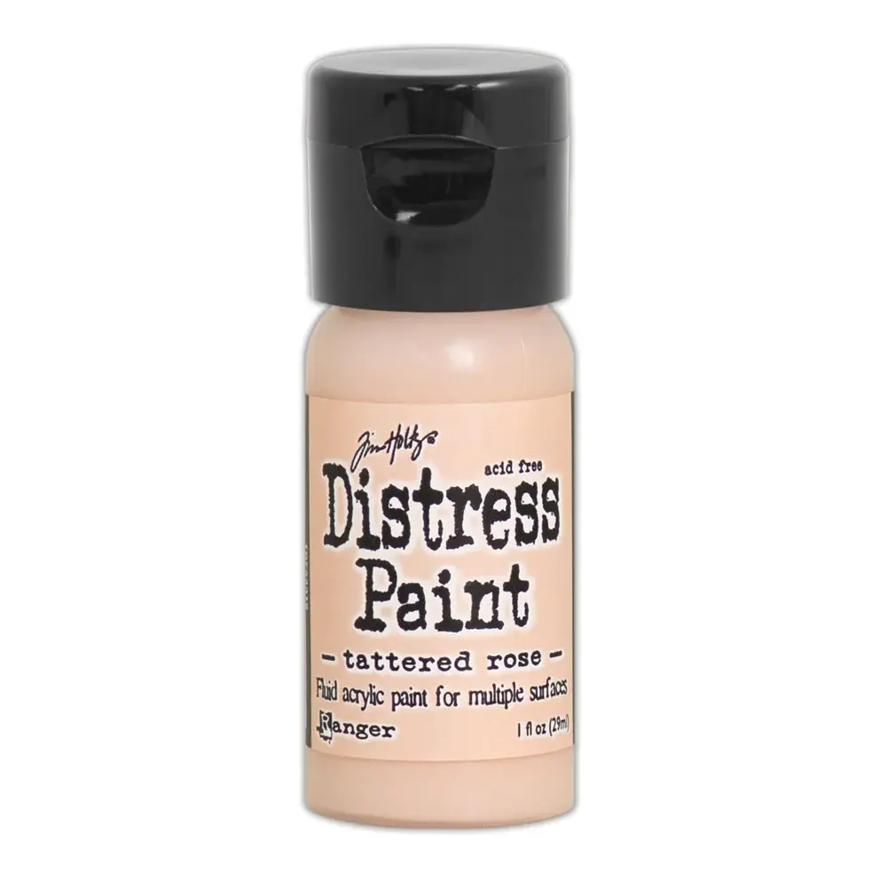 RANGER TIM HOLTZ DISTRESS ACRYLIC PAINT TATTERED ROSE 1OZ