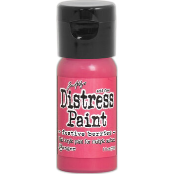 RANGER TIM HOLTZ DISTRESS ACRYLIC PAINT FESTIVE BERRIES 1OZ