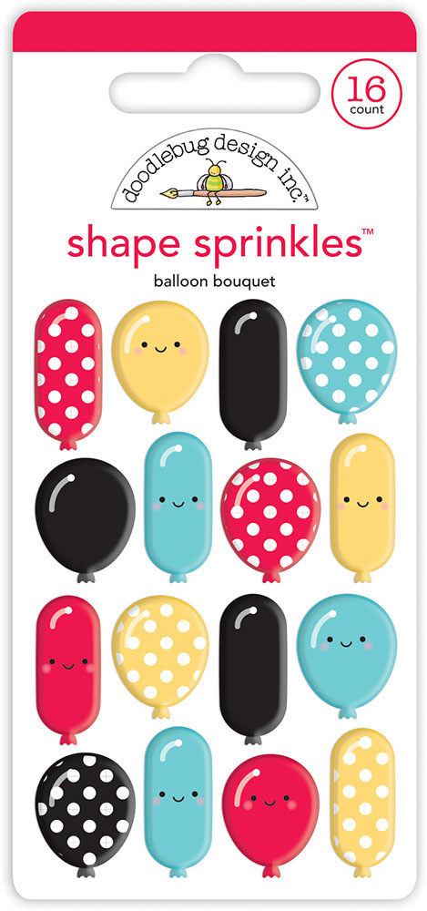 DOODLEBUG DESIGN DOODLEBUG DESIGN BALLOON BOUQUET SHAPE SPRINKLES