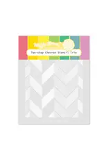 WAFFLE FLOWER WAFFLE FLOWER TWO-STEP CHEVRON STENCIL TRIO