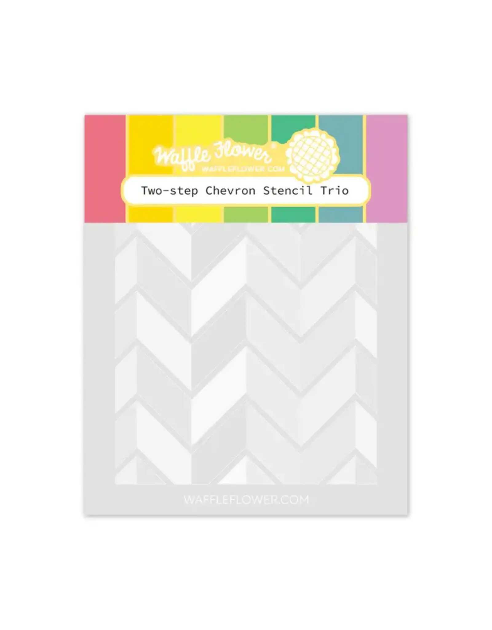 WAFFLE FLOWER WAFFLE FLOWER TWO-STEP CHEVRON STENCIL TRIO