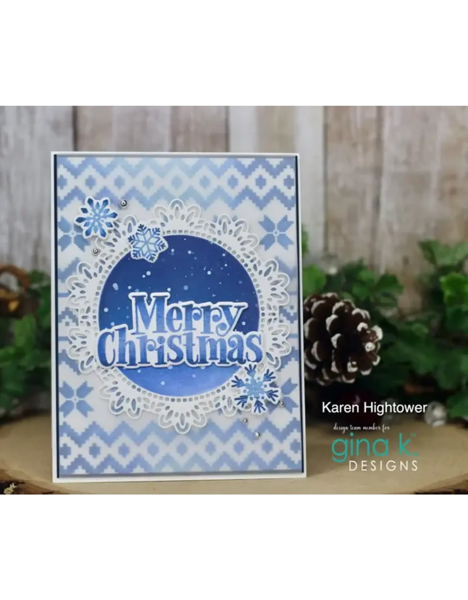 GINA K. DESIGNS PRINCESS CIRCLE DIE SET Scrapbook Centrale