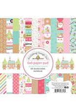 DOODLEBUG DESIGN DOODLEBUG DESIGN GINGERBREAD KISSES 6x6 PAPER PAD 24 SHEETS