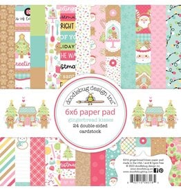 DOODLEBUG DESIGN DOODLEBUG DESIGN GINGERBREAD KISSES 6x6 PAPER PAD 24 SHEETS