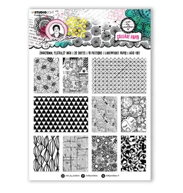 STUDIOLIGHT STUDIOLIGHT ART BY MARLENE SIGNATURE COLLECTION BLACK & WHITE MOMENTS COLLAGE PAPER