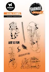STUDIOLIGHT STUDIOLIGHT GRUNGE COLLECTION CREATIVE INVENTIONS CLEAR STAMP SET