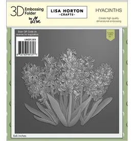 LISA HORTON CRAFTS LISA HORTON CRAFTS HYACINTHS 6x6 3D EMBOSSING FOLDER AND DIE