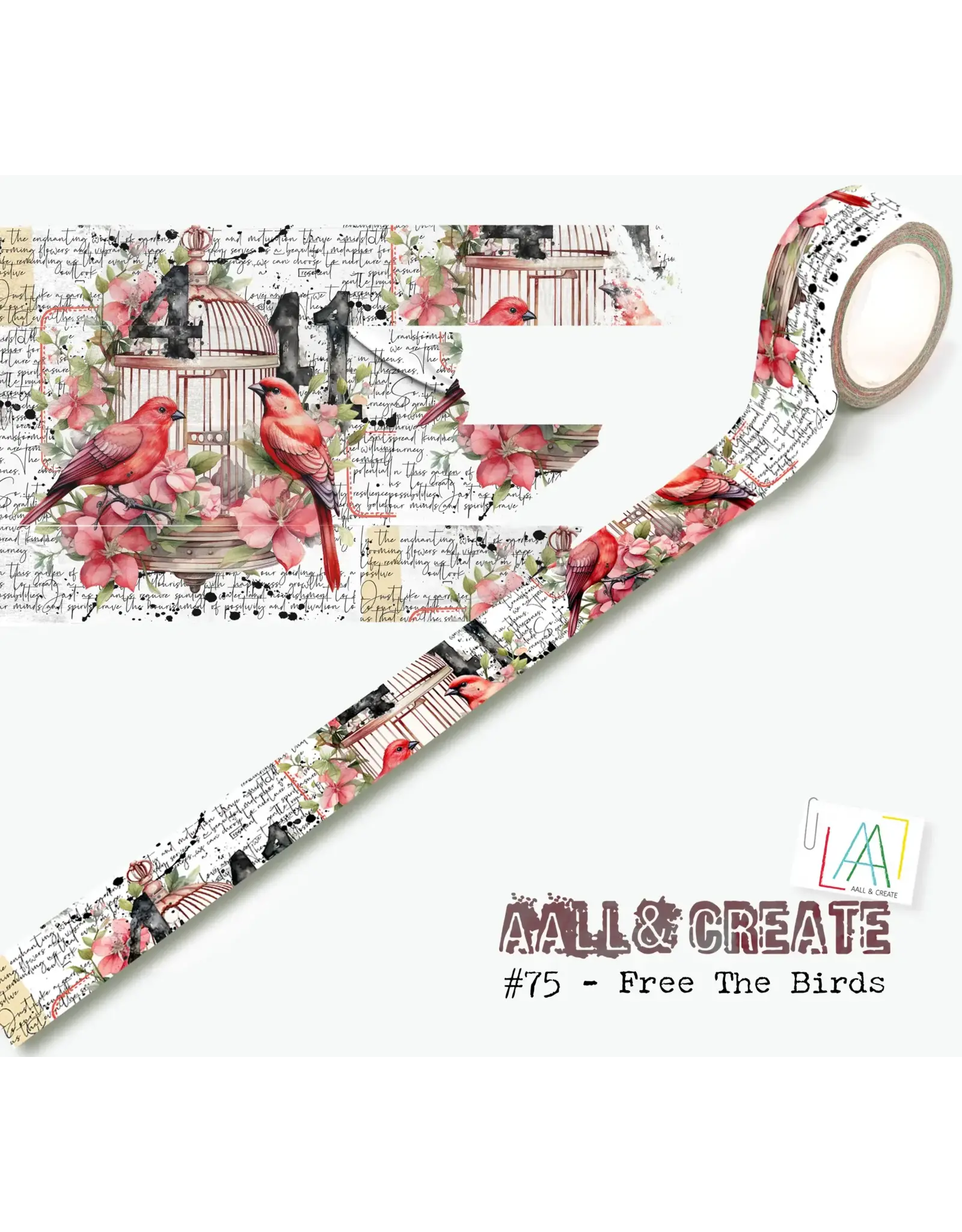 AALL & CREATE AALL & CREATE BIPASHA BK #75 FREE THE BIRDS WASHI TAPE