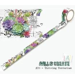 AALL & CREATE AALL & CREATE BIPASHA BK #70 THRIVING TERRARIUM WASHI TAPE