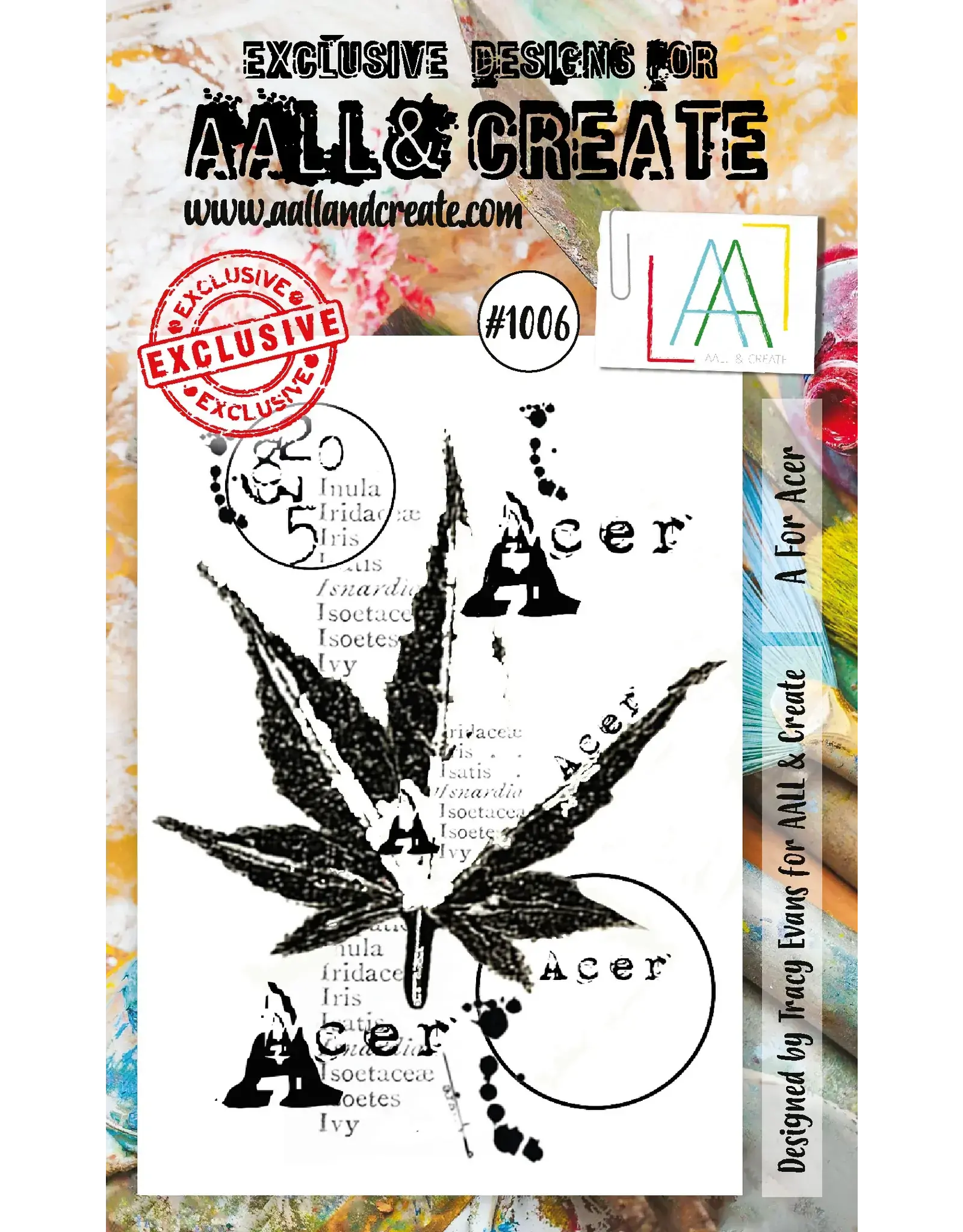 AALL & CREATE AALL & CREATE TRACY EVANS #1006 A FOR ACER A7 CLEAR STAMP