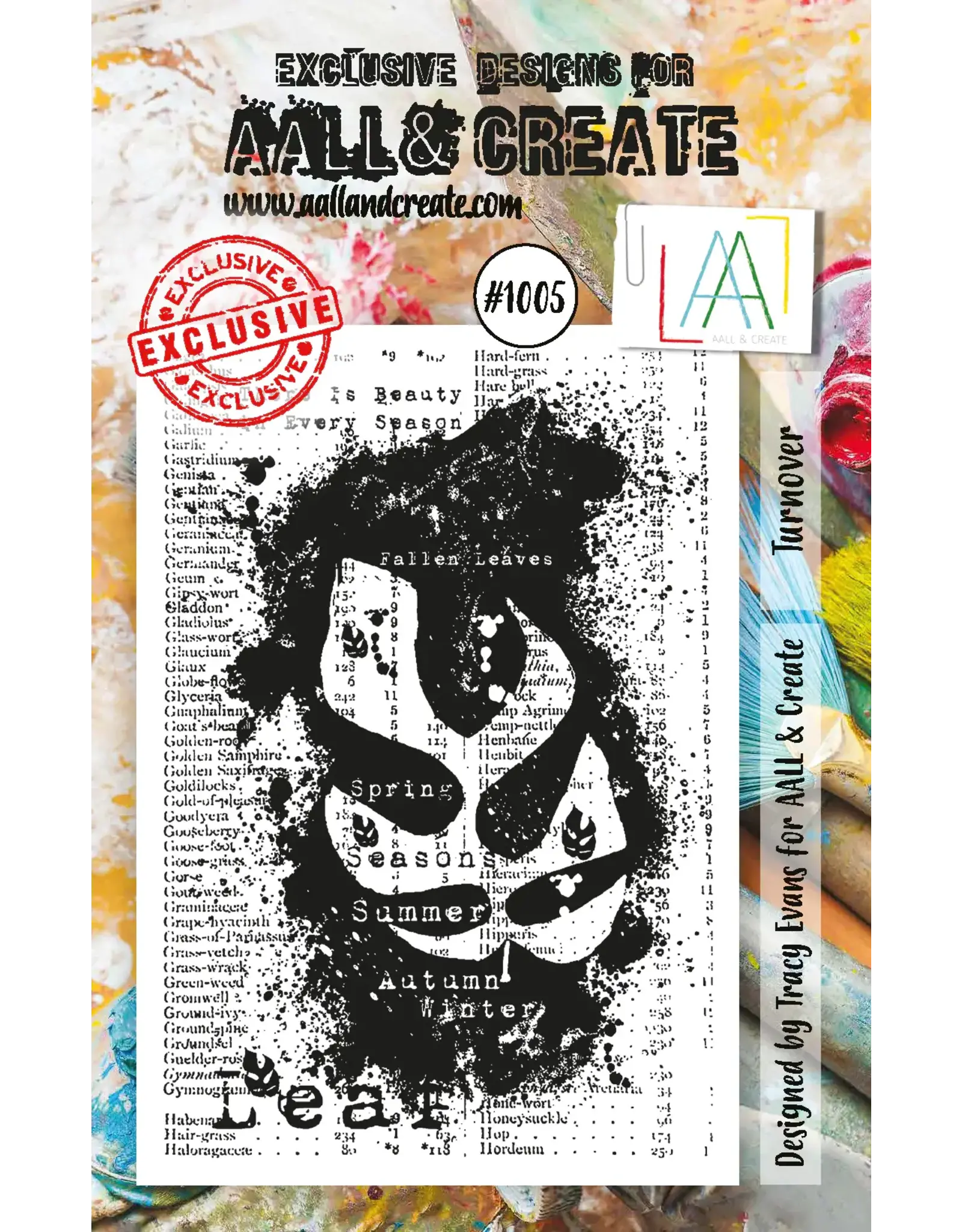 AALL & CREATE AALL & CREATE TRACY EVANS #1005 TURNOVER A7 CLEAR STAMP