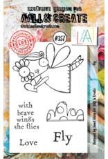 AALL & CREATE AALL & CREATE JANET KLEIN #357 FLY A7 CLEAR STAMP SET