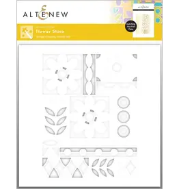 ALTENEW ALTENEW FLOWER SHINE 6x6 SIMPLE COLORING STENCIL SET 5/PK