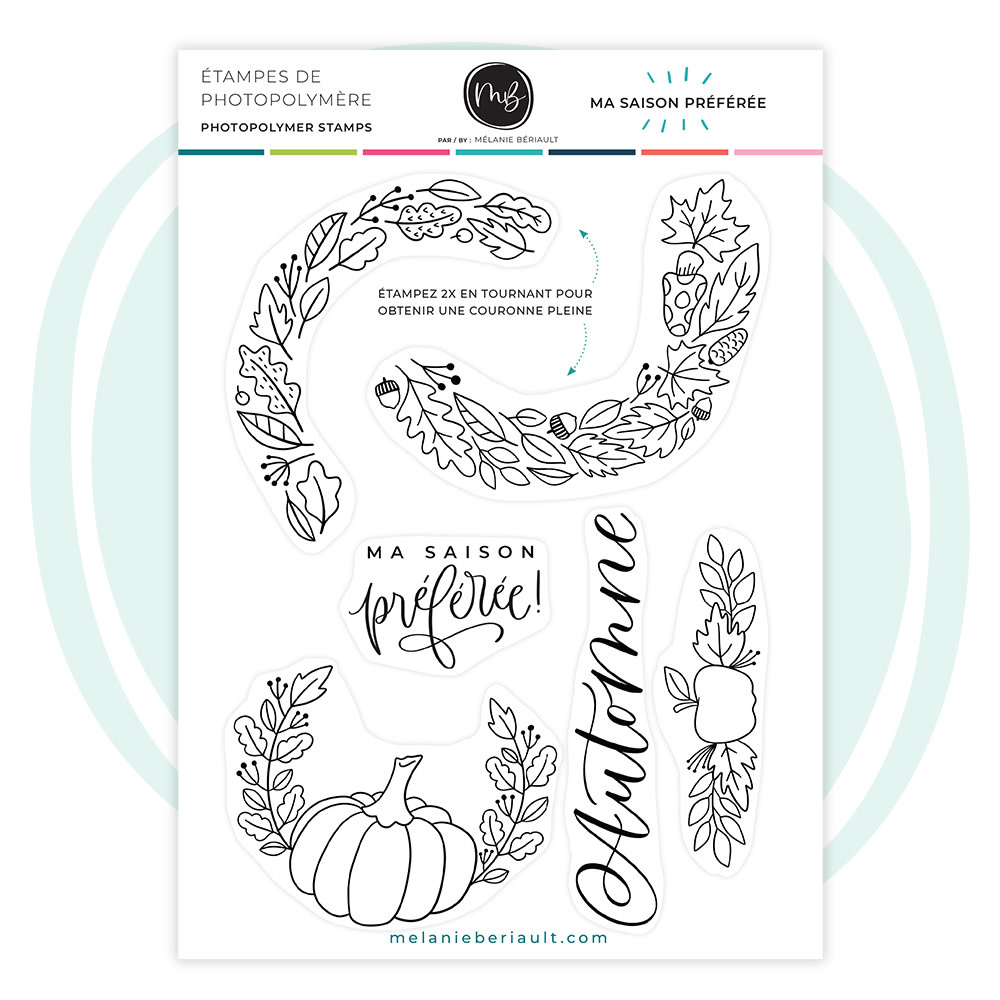 MÉLANIE BÉRIAULT MA SAISON PRÉFÉRÉE CLEAR STAMP SET