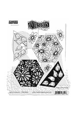 RANGER DYLUSIONS QUILTS OF DAISIES 8.5x7 CLING STAMP SET