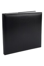 Pioneer Photo Albums 12x12 Top Loading Leatherette Scrapbook, Black 