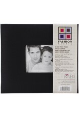 MBI MBI BLACK FASHION FABRIC 8x8 POST BOUND ALBUM WITH WINDOW