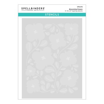 SPELLBINDERS SPELLBINDERS FLOWER MARKET COLLECTION BLOSSOMING FLOWERS LAYERING STENCIL SET