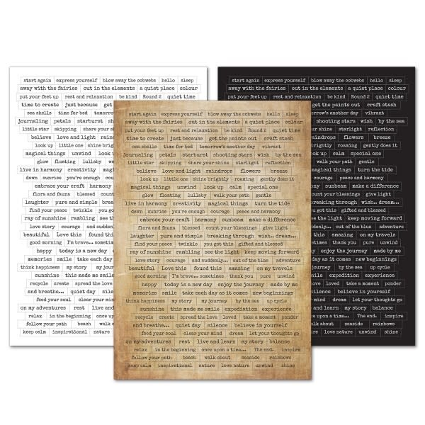 LAVINIA STAMPS LAVINIA SENTIMENT STICKERS SET #6 THE UPLIFTING COLLECTION