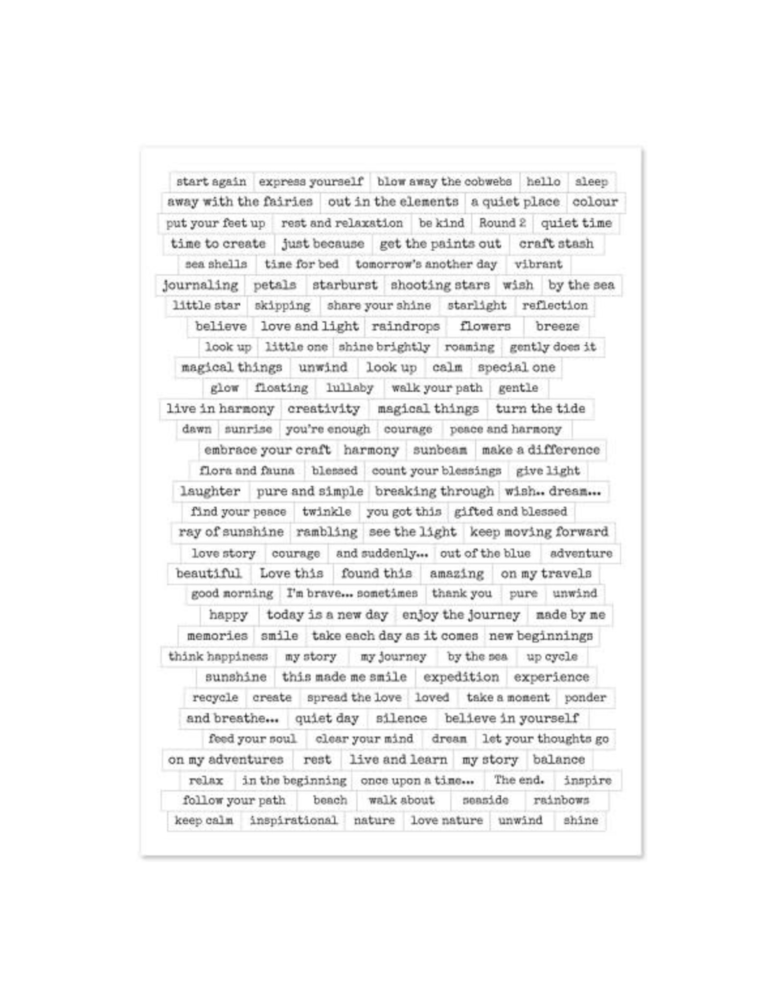 LAVINIA STAMPS LAVINIA SENTIMENT STICKERS SET #6 THE UPLIFTING COLLECTION
