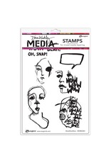 RANGER RANGER DINA WAKLEY MEDIA WOW WOW WOW CLING STAMP SET